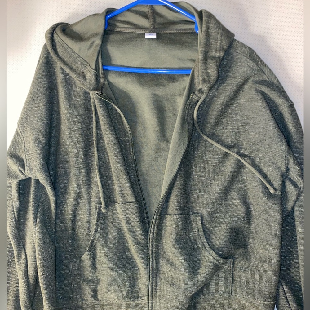 Old navy size medium green zip up jacket
